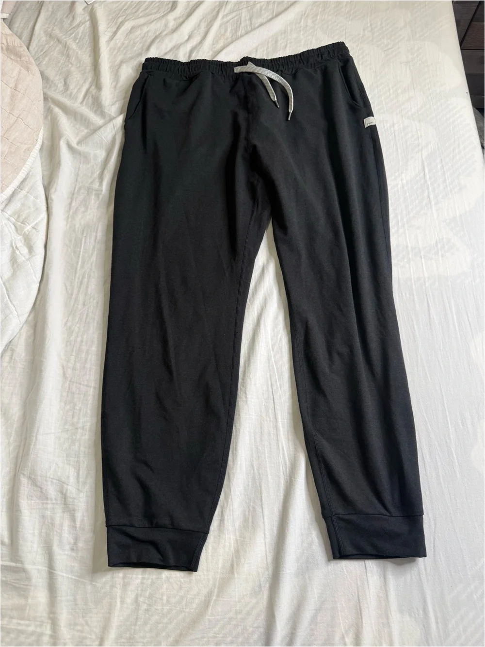 Men's Black Jogger Pants with Drawstring